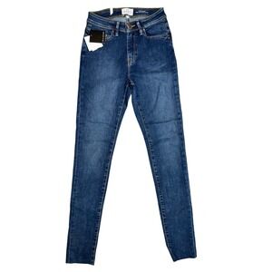 Lola Jeans Alexa RCB1 High Rise Skinny Jeans Size 25 Dark Wash Denim Pants NWT‎